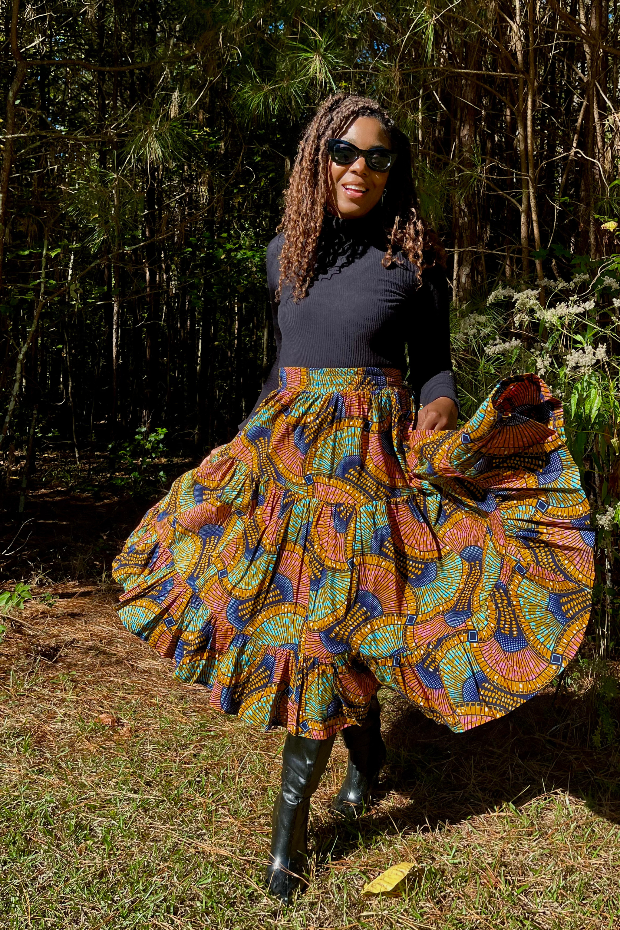 Tamu Skirt - Rosewood - suakoko betty