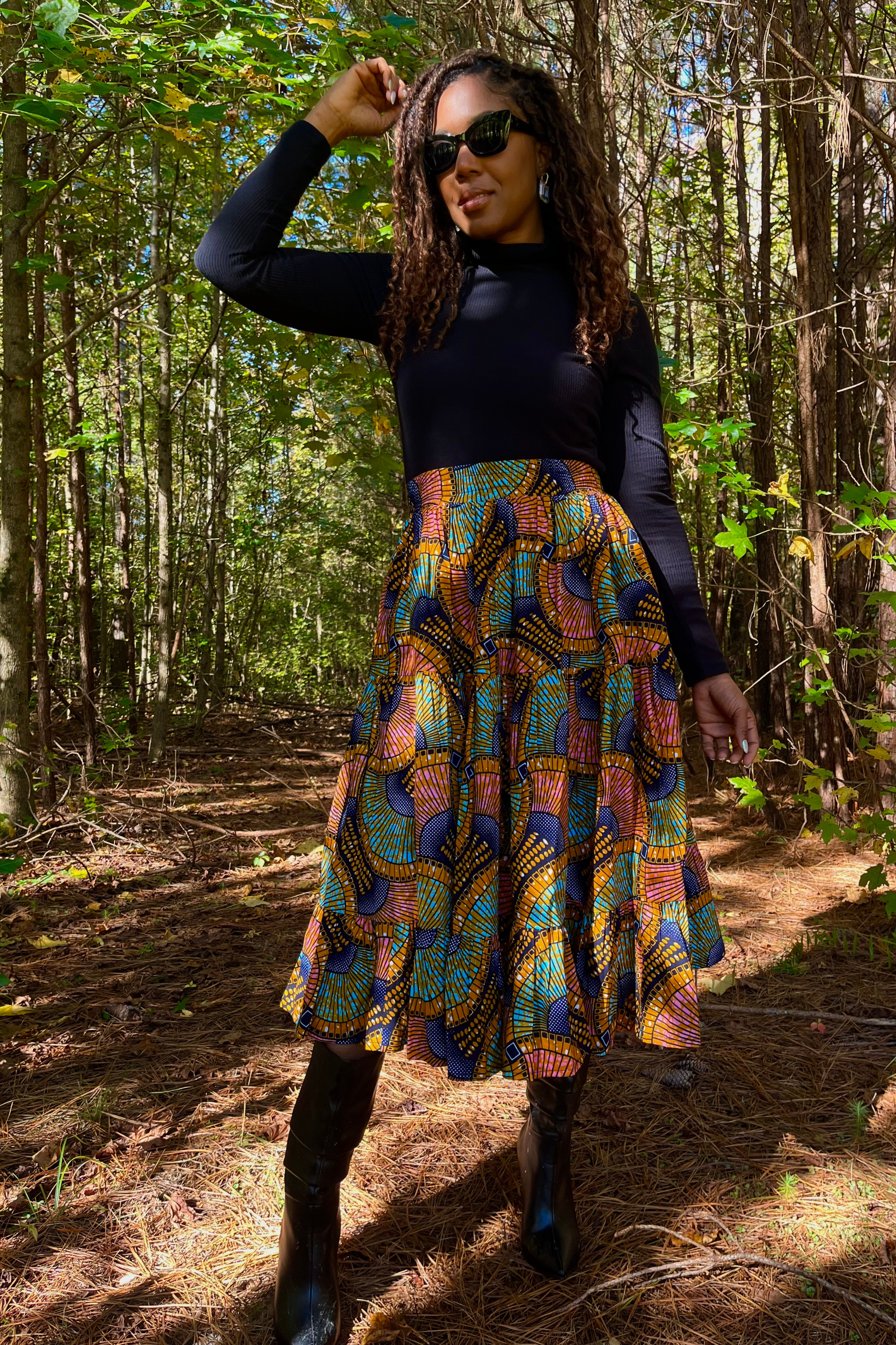 Tamu Skirt - Rosewood - suakoko betty