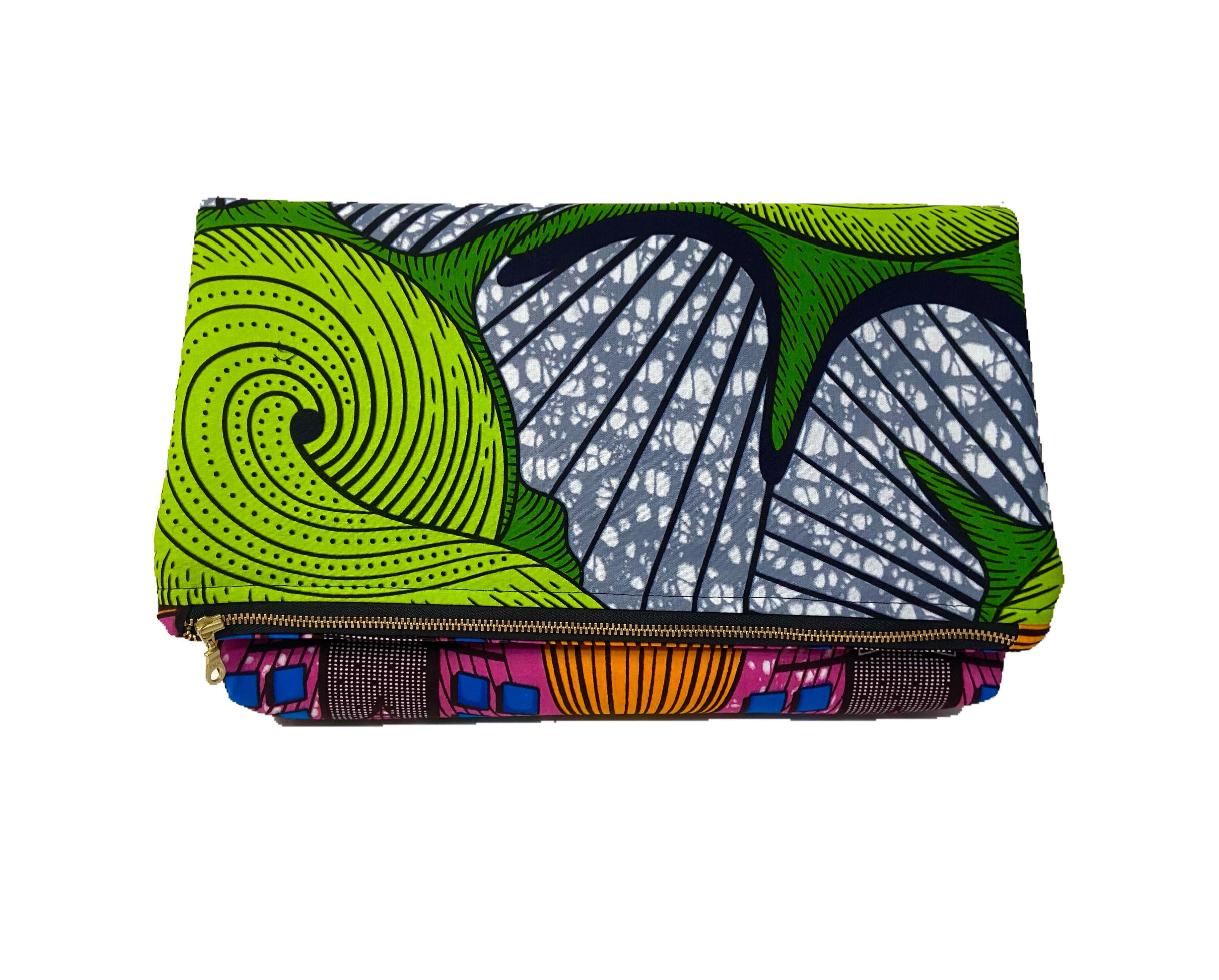 Naya Foldover Clutch - Lime - suakoko betty