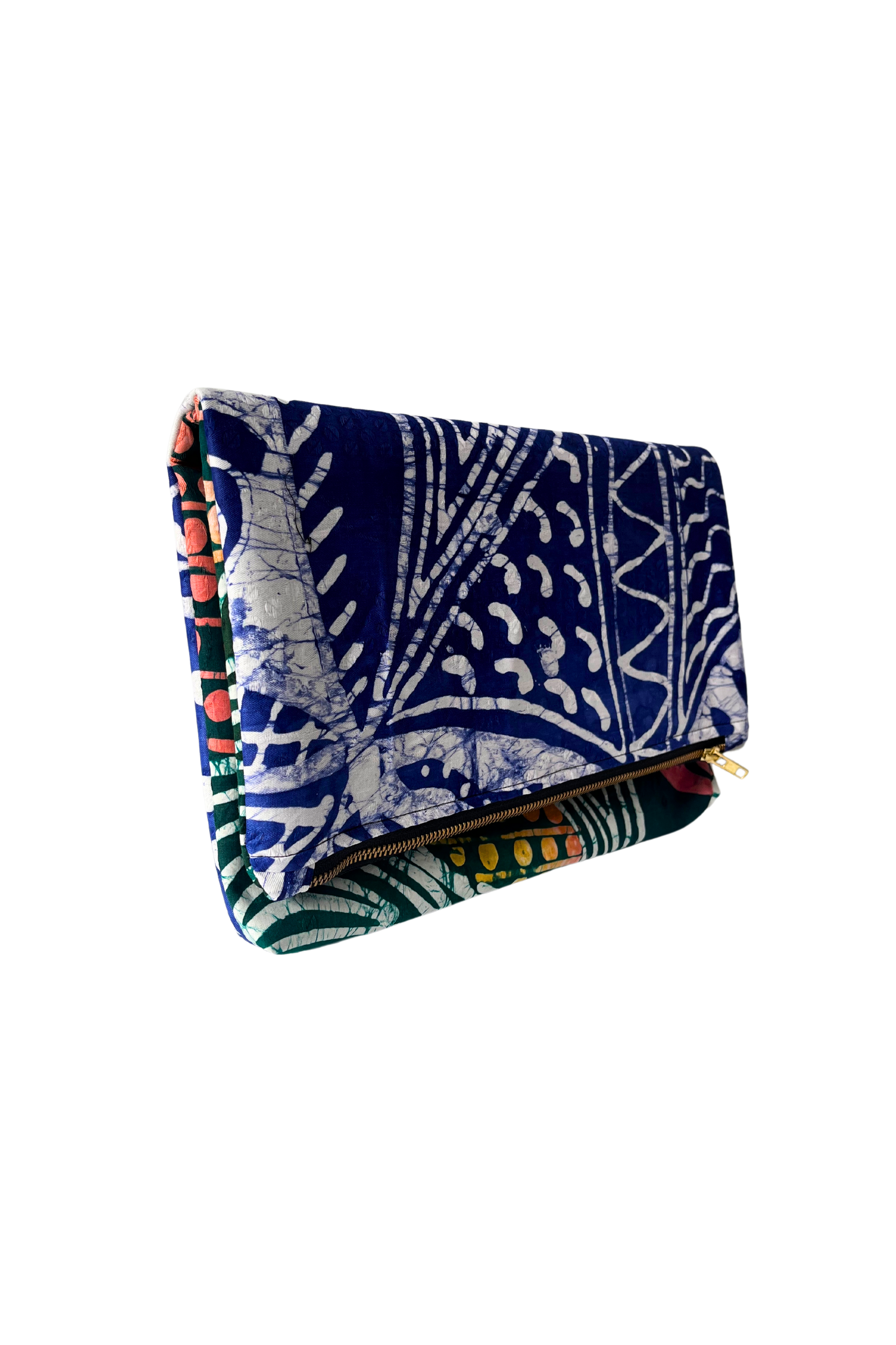 Naya Foldover Clutch - Cobalt - suakoko betty