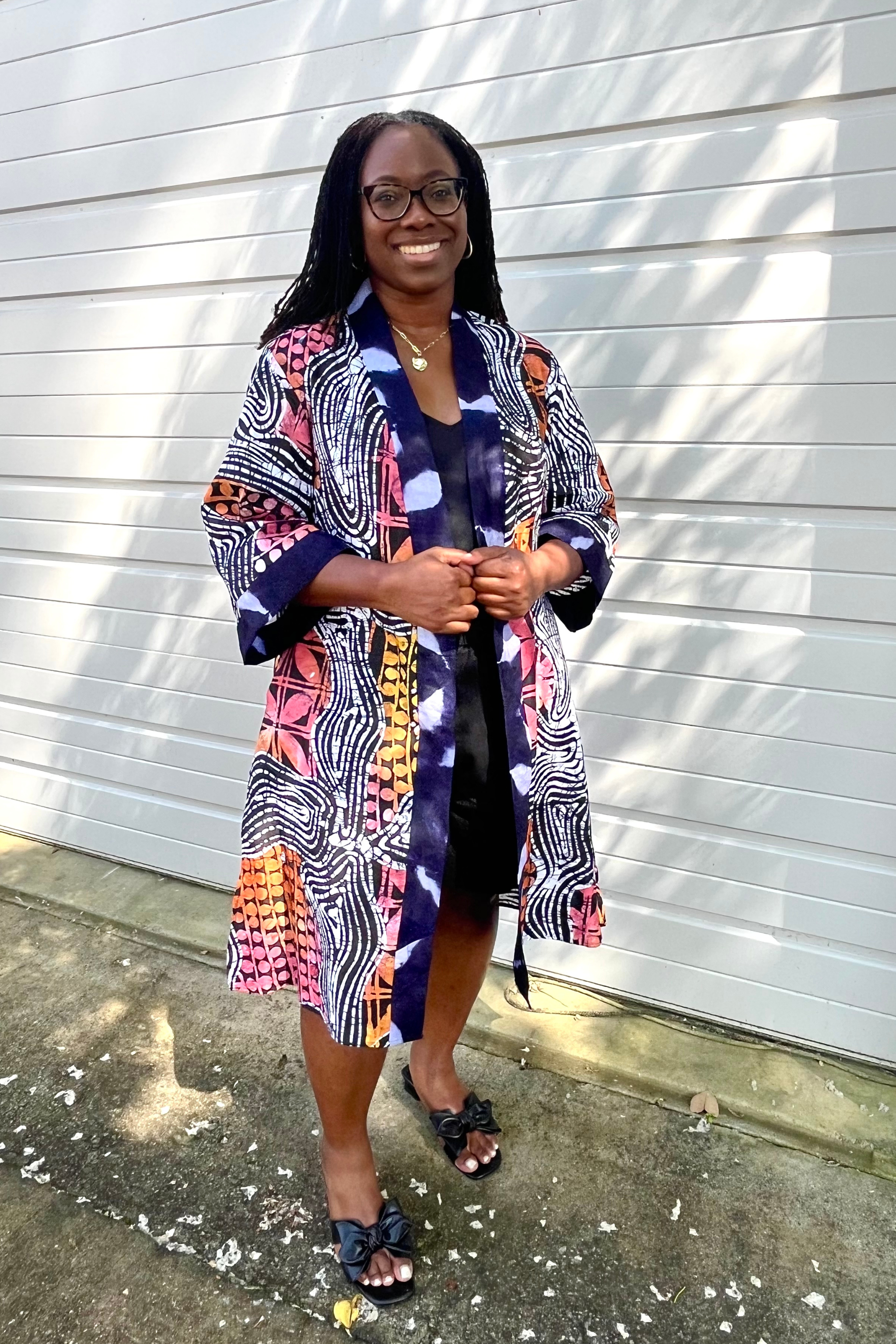 Fatima Duster - Black Pepper - suakoko betty
