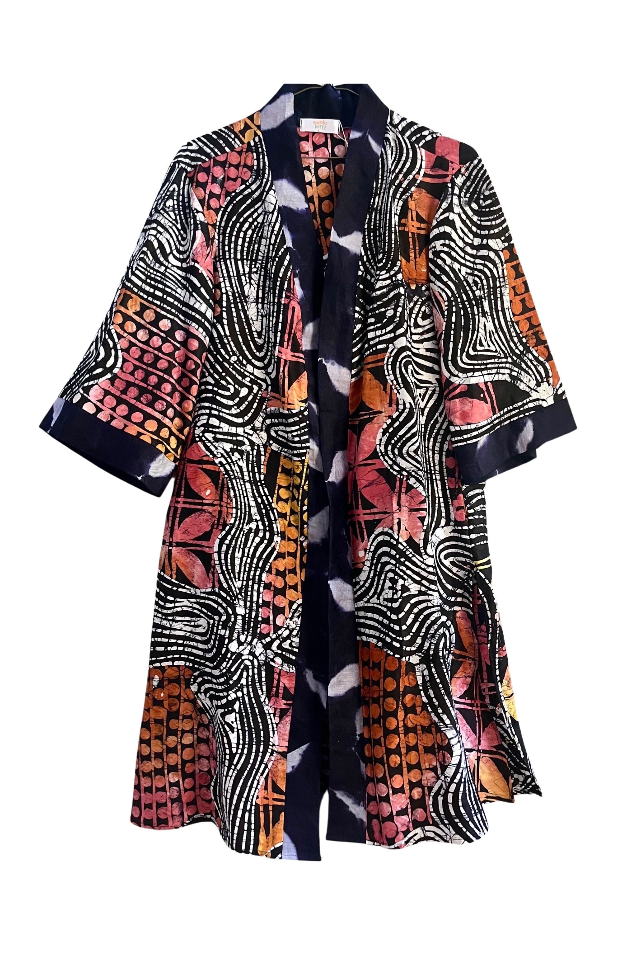 Fatima Duster - Black Pepper - suakoko betty