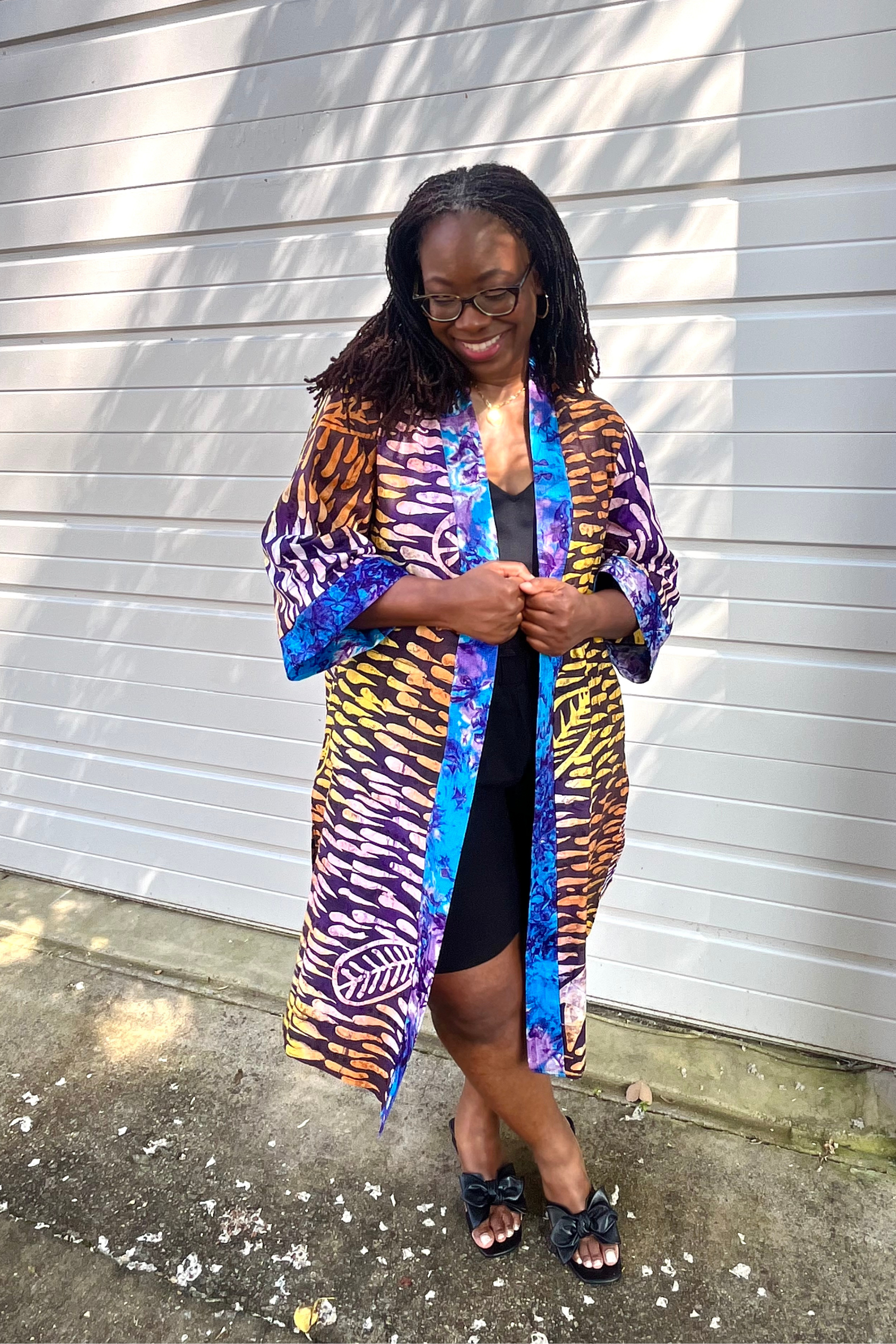 Fatima Duster - Sangria - suakoko betty